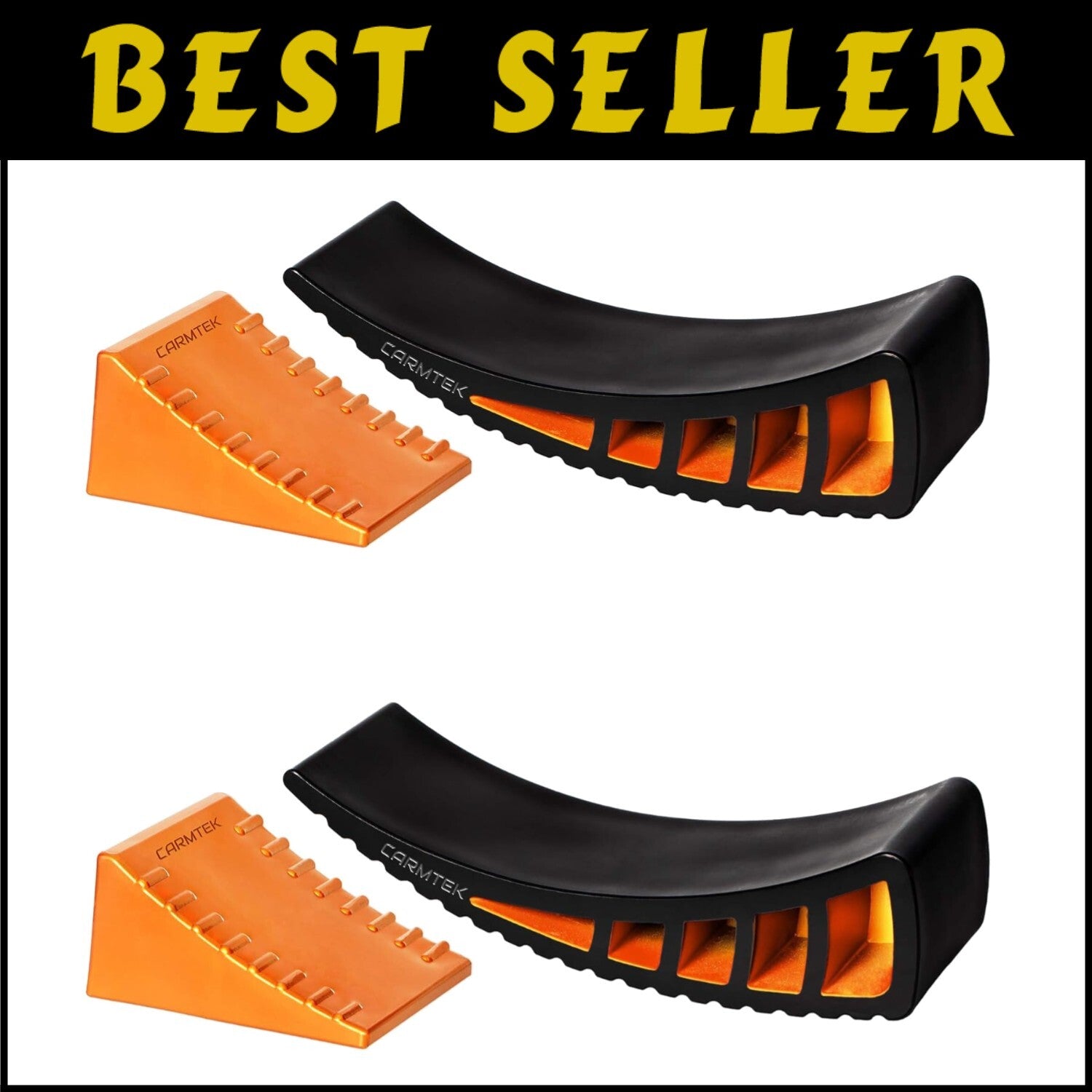 Quick & Precise RV Levelers with Chocks – Dual Axle 2-Pack for Stress-Free Setup