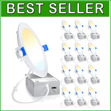 Load image into Gallery viewer, Energy-Efficient 6 Inch LED Recessed Lighting - 1050LM - ETL Certified Set