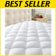 Load image into Gallery viewer, King Quilted Mattress Pad with Deep Pocket 8-21” - Cooling Pillowtop Protector