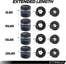 Load image into Gallery viewer, Eco-Friendly Adjustable Ankle Weights with Reflective Safety Trim &amp; Carry Bag