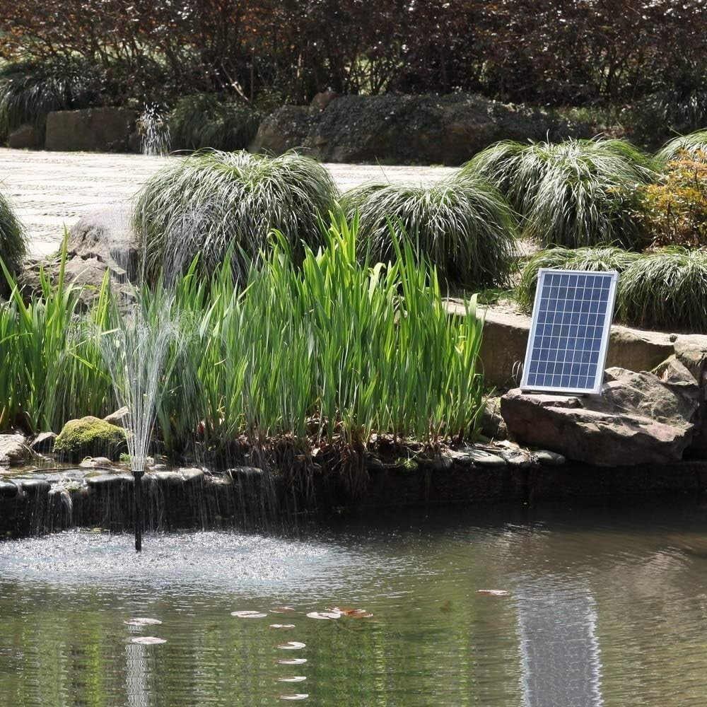 Eco-Friendly 25W Solar Water Pump for Aquatic Settings - No Wiring Required