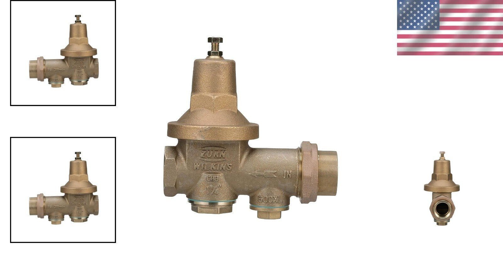 Bronze 1-1/4" 600XL Pressure Reducing Valve - Durable Water Pressure Management