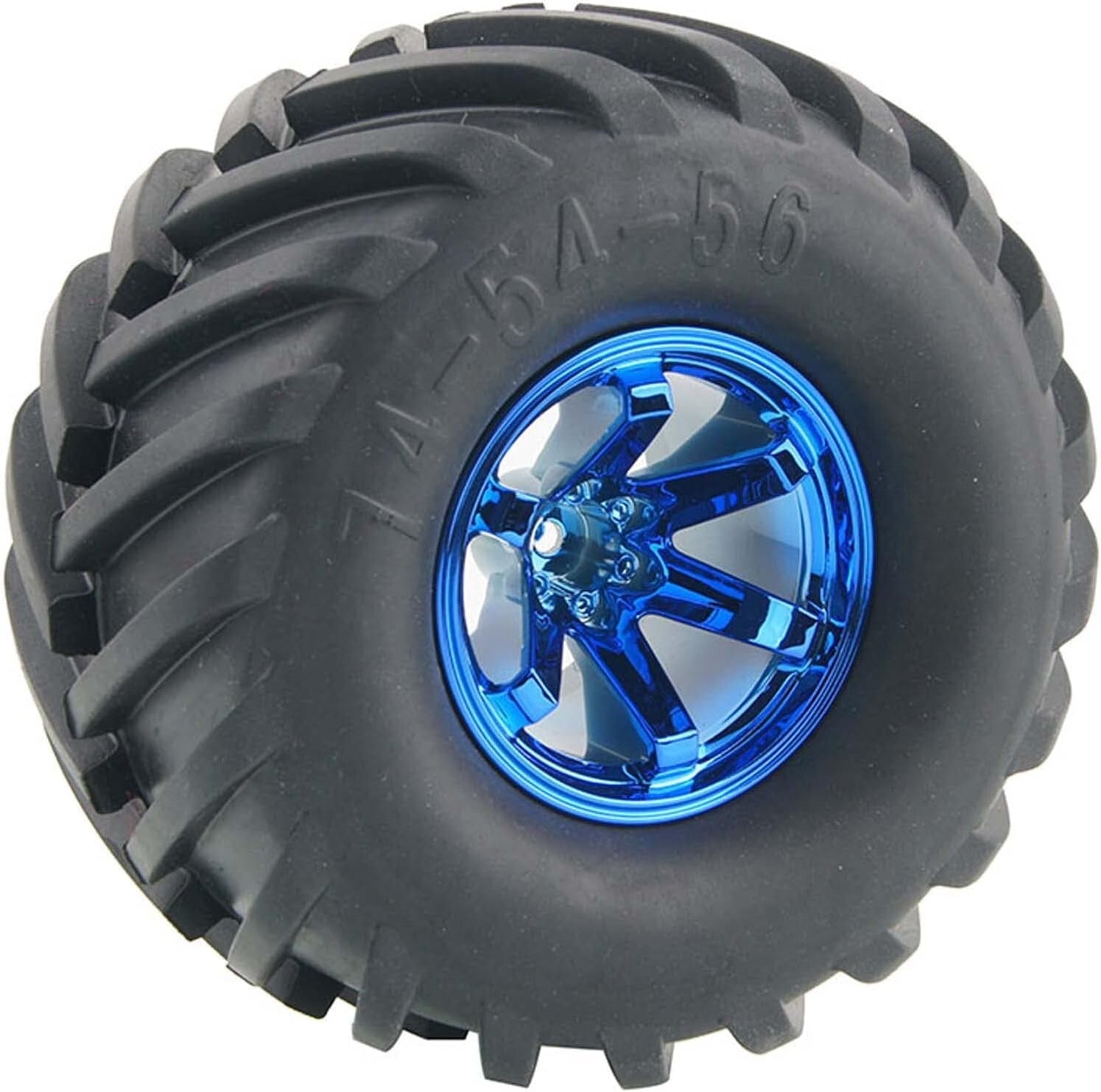 4PCS 135mm Wheel & Tire Set for 1/10 RC Monster Trucks - HPI Tamiya Kyosho