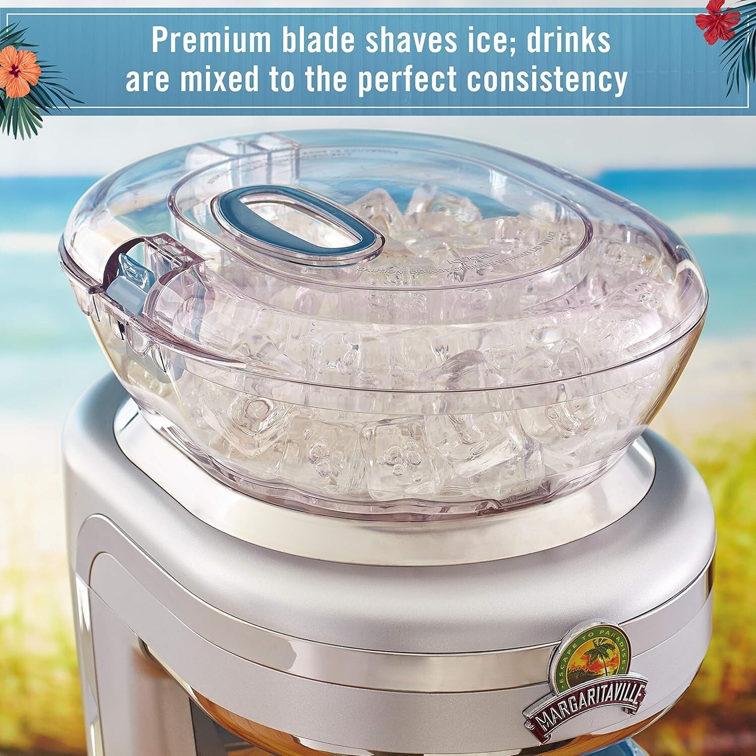 Key West Concoction Maker: Stainless Steel Ice Shaver for Parties & Gatherings
