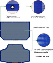 Load image into Gallery viewer, Premium Double Layered UV Blocking Jeep Sun Shade - JKU Roof Cover (2007-2018)