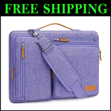Load image into Gallery viewer, 360 Protective Laptop Shoulder Bag, Fits 15-15.6 Inch Laptops - Purple Elegance