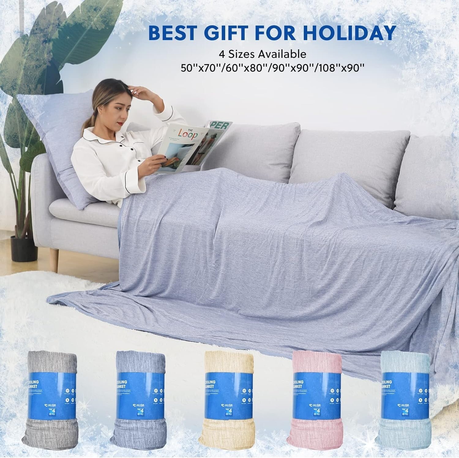 Double-Sided Lightweight Cooling Blanket - Breathable for Hot Summer Nights