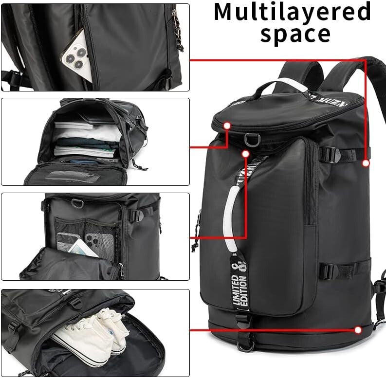 Durable Waterproof Gym Duffle & Backpack Combo - Perfect for Active Lifestyles