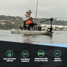 Load image into Gallery viewer, All-Purpose 55lb Thrust Electric Trolling Motor with 3-Blade Propeller for Boats