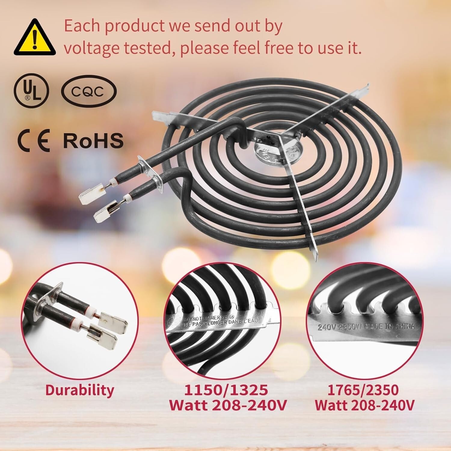 6" & 8" Drip Pan and Burner Element Set for GE & Hotpoint Stoves - Easy Care