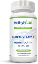 Load image into Gallery viewer, Premium Methylated B12 and Folate Supplement – 90 Chewable Tablets for Vitality