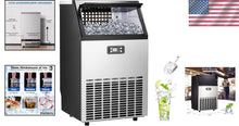 Load image into Gallery viewer, Commercial 48 lbs Stainless Steel Ice Maker with Quick 00 Lbs Daily Production