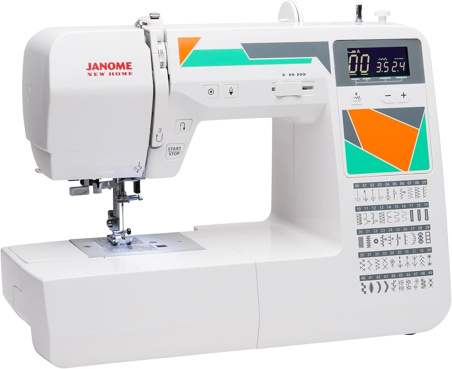 MOD-50 Computerized Sewing Machine - Versatile with 50 Stitches & LCD Navigation
