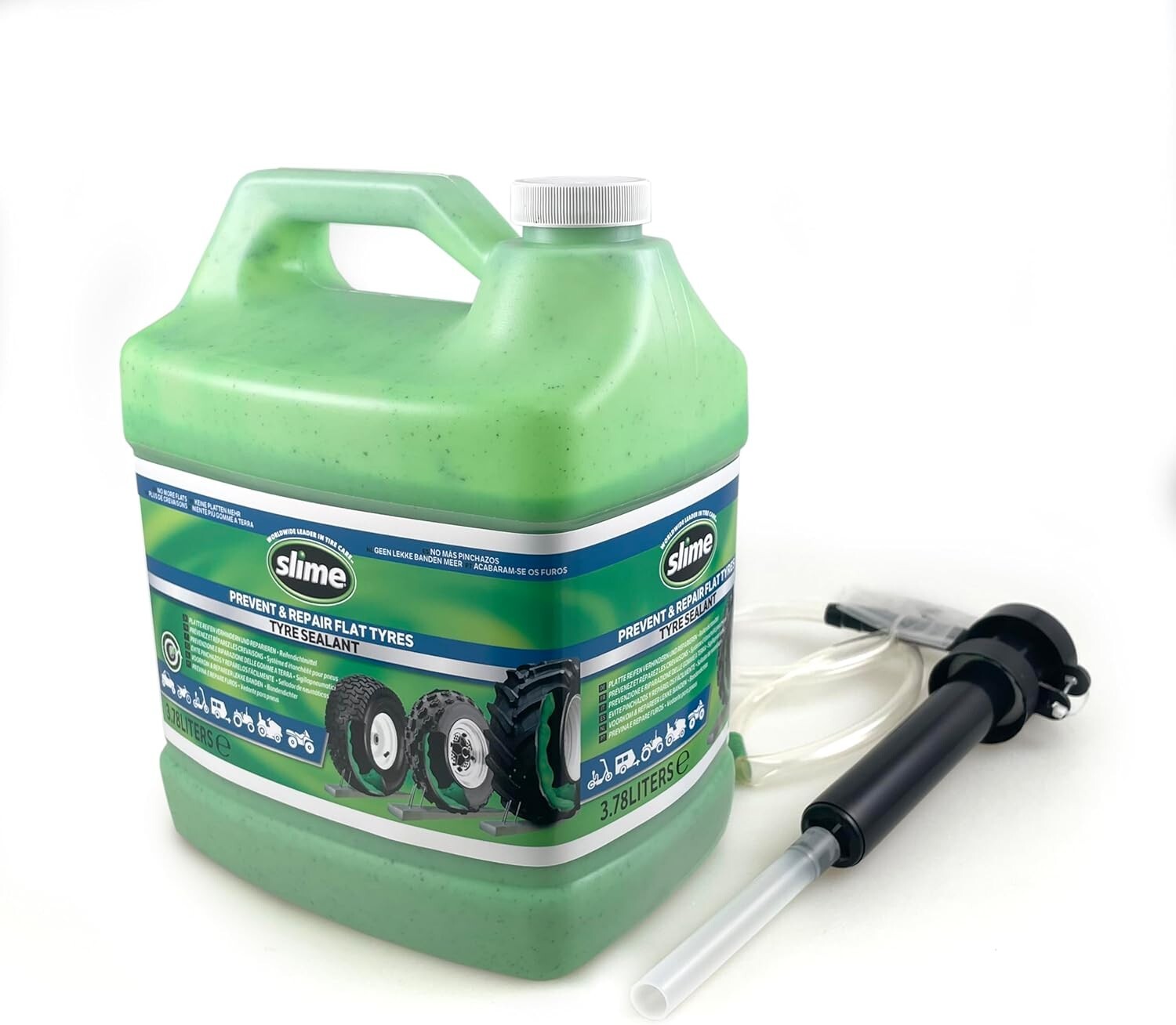 Eco-Friendly Tire Puncture Repair Sealant - 1 Gallon Jug for Non-Highway Use