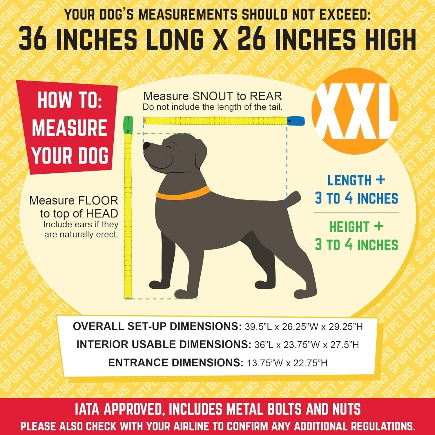 Spacious 39.5 Inch XXL Plastic Dog Crate with Easy Assembly & Transport