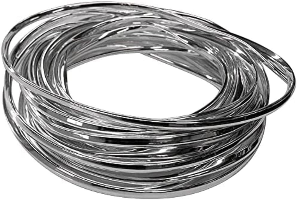 Chrome Self-Adhesive Vehicle Trim - 50ft UV-Proof Protection Against Scratches