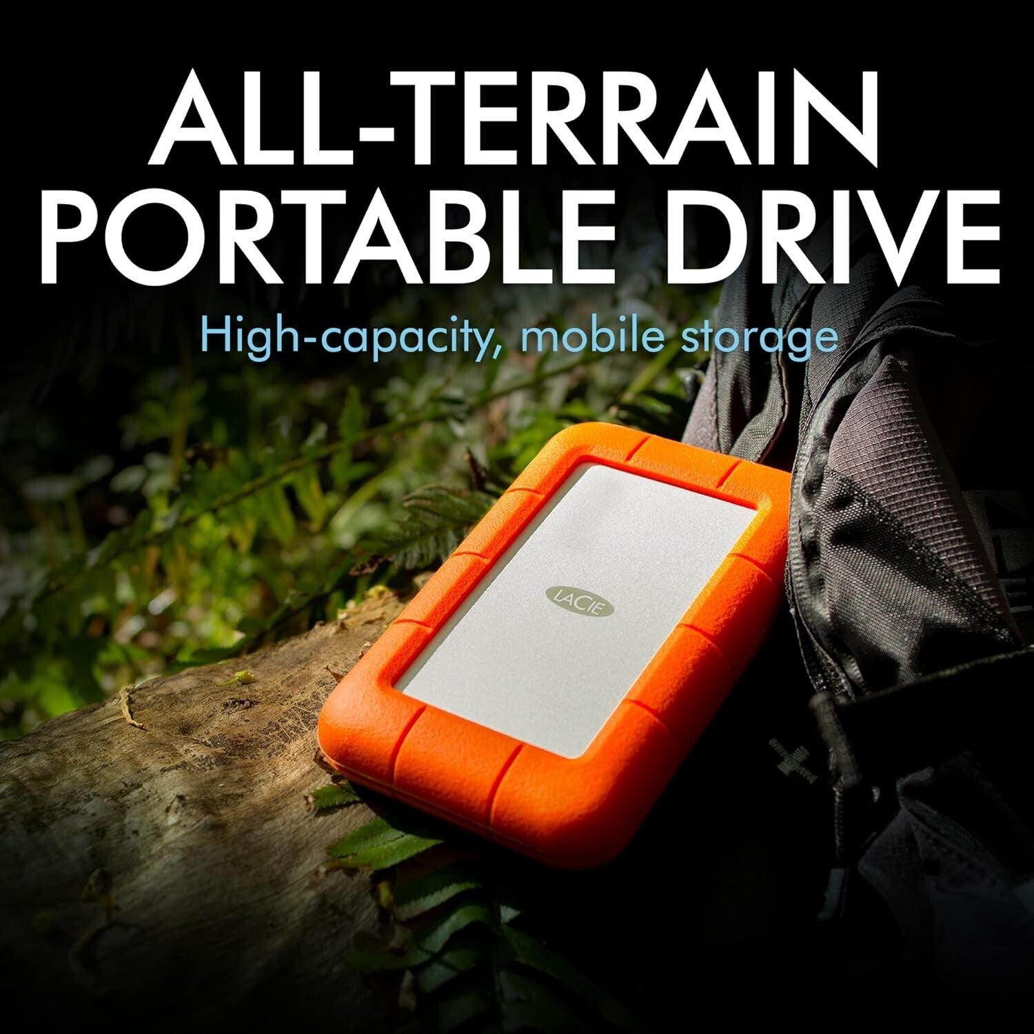4TB USB-C External Hard Drive - Portable, Shockproof & Weather Resistant Storage