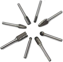 Load image into Gallery viewer, Compact 8-Piece Rotary Burr Set for Precision Engraving and Polishing Tasks