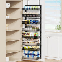 Load image into Gallery viewer, Large 8-Tier Spice Rack with Detachable Baskets - Ideal Wall Mounted Organizer