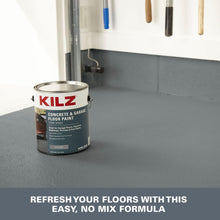 Load image into Gallery viewer, Durable 1-Gallon Epoxy &amp; Acrylic Garage Floor Paint - Slate Gray Satin Finish