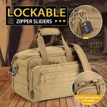 Load image into Gallery viewer, Multi-Functional Pistol Carrying Bag with Lockable Zipper &amp; Comfortable Strap