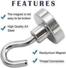Load image into Gallery viewer, Industrial Grade Magnetic Hooks - 30LB Hold Strength, Set of 120 for All Needs
