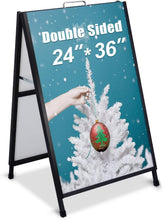 Load image into Gallery viewer, Attractive Heavy-Duty Portable Sidewalk Sign - 24"x36" for Restaurants &amp; Events