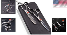 Load image into Gallery viewer, Versatile 6.5" Tokko Hair Shears - Regular and Thinning Scissors for Barbers
