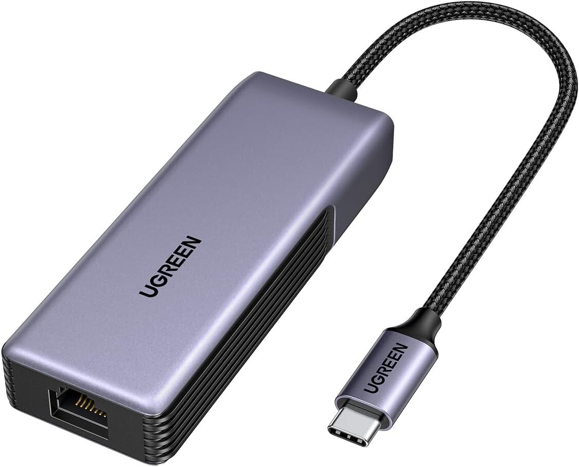Aluminum USB C to Ethernet Adapter with Thermal Design - Reliable 5Gb Connection