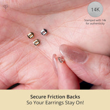 Load image into Gallery viewer, Lifetime Warranty 14k Gold Butterfly Earring Backs - Perfect for Any Occasion