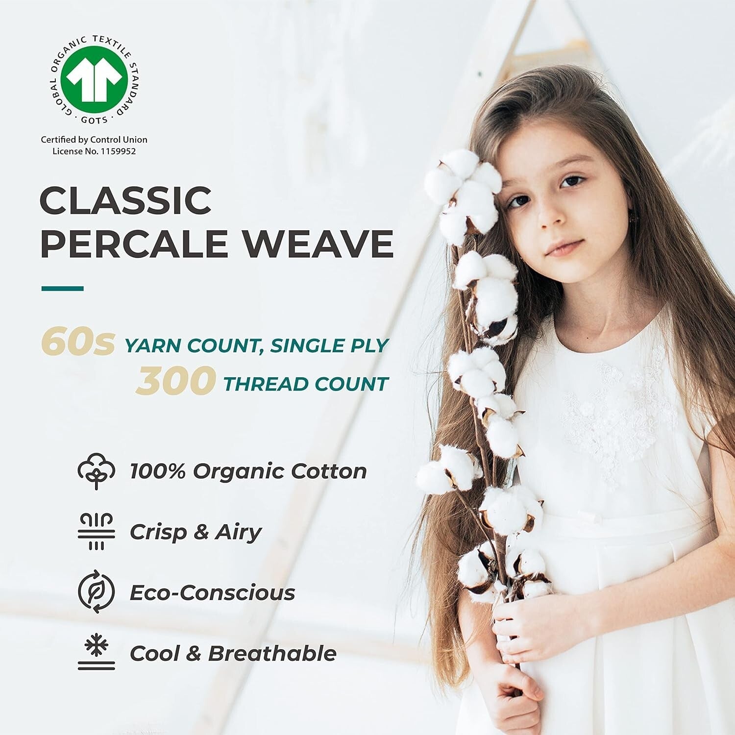 Eco-Friendly Queen Cotton Bed Sheet Set - Deep Pocket & Hypoallergenic Softness