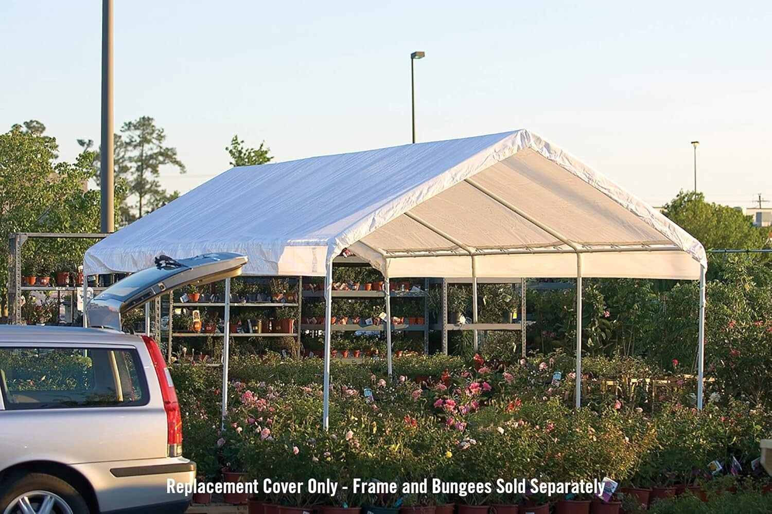 10x20 Waterproof Replacement Canopy Cover with Quick Install Bungee System