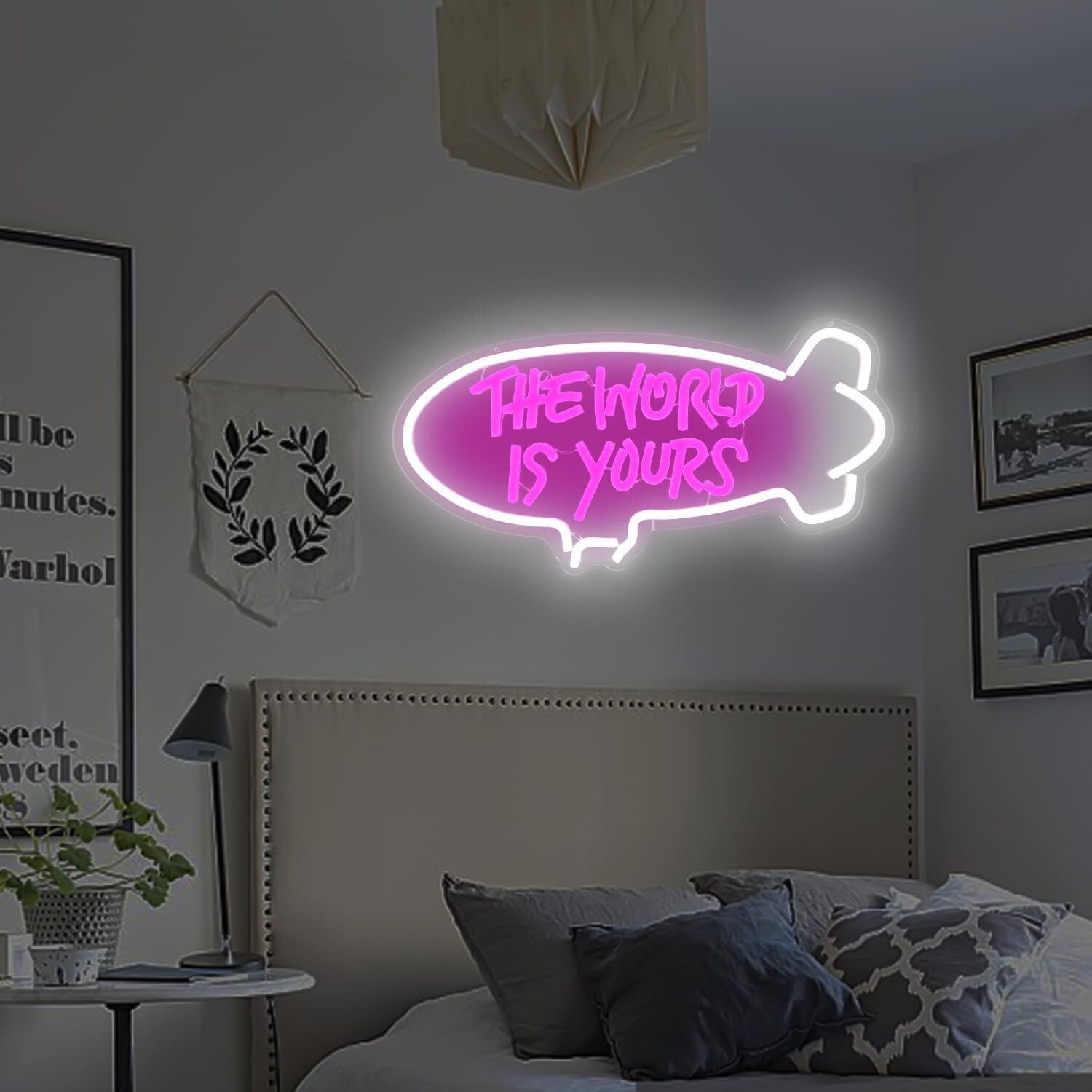 Enchanting LED Neon Sign with Adjustable Brightness - Inspirational Quote Decor