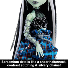 Load image into Gallery viewer, Electrifying Frankie Stein Collector Doll: Stitched in Style with Couture Gown