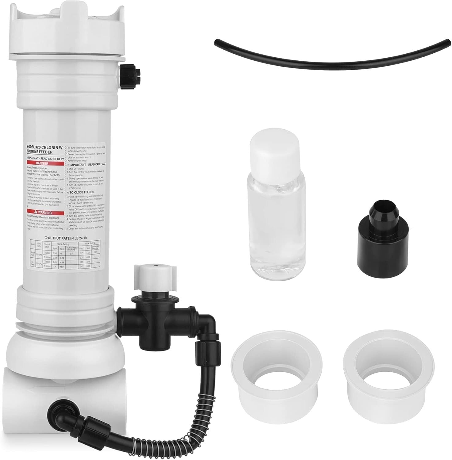 Efficient Pool Chlorinator Feeder with Bottom Drain - Easy Setup & Maintenance