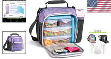 Load image into Gallery viewer, JAXX 9pc Meal Prep Lunch Box: Insulated Kit with Shaker Bottle for All Occasions