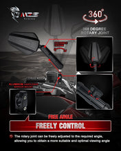 Load image into Gallery viewer, High-Definition Adjustable 10mm/8mm Motorcycle Mirrors for Enhanced Visibility