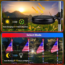 Load image into Gallery viewer, Bright &amp; Colorful Solar-Powered American Lights - Versatile 8 Pack for Holidays