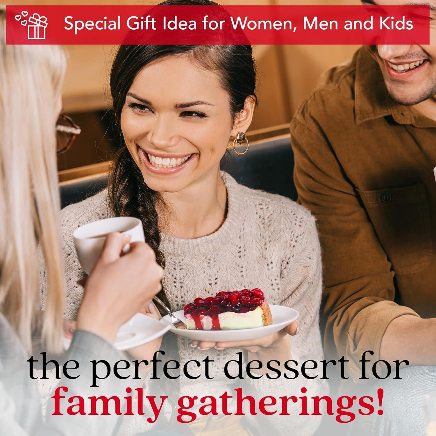 Delicious 10" Strawberry Cheesecake with Fresh Ingredients - Kosher Certified