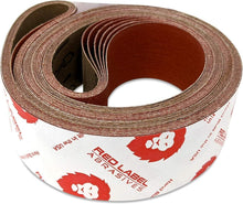 Load image into Gallery viewer, 6-Pack of Premium 60 Grit Ceramic Sanding Belts - 2 X 72 Inch for Metal Grinding