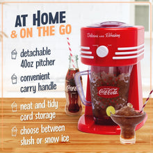 Load image into Gallery viewer, Versatile Red Margarita Machine - 40-Ounce Slushy Maker with Carry Handle