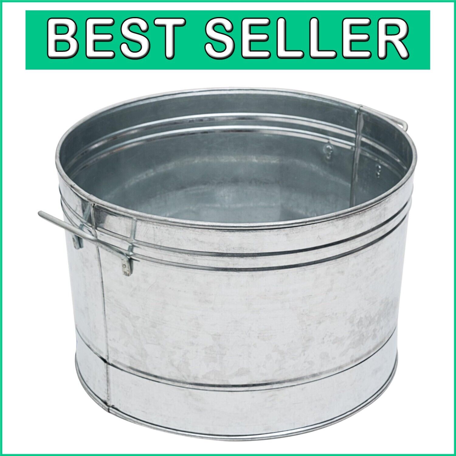 Multi-Purpose 50 Gallon Galvanized Steel Tub – Ideal for Garden & Entertaining