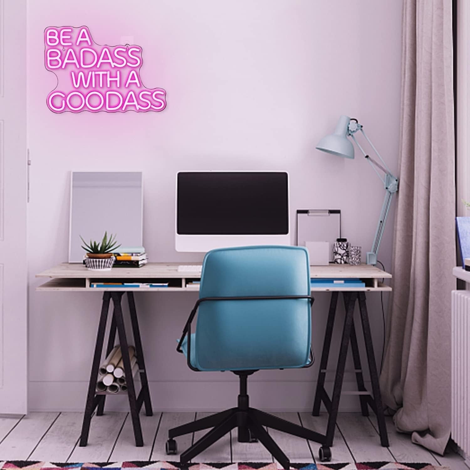 Durable and Stylish Rectangular Neon Sign: Fun Quote Neon Light for Parties