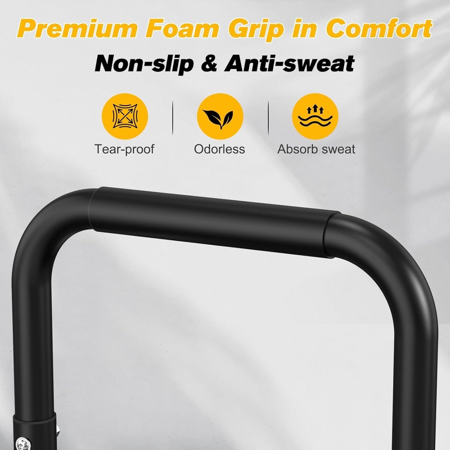 Adjustable Height Dip Bar Station - Fitness Workout Equipment for Home Training