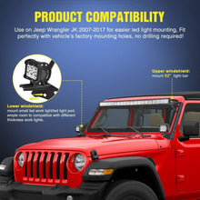Load image into Gallery viewer, Bright 52-Inch LED Light Bar with 2 Pods &amp; Mounting Bracket for Jeep JK Owners