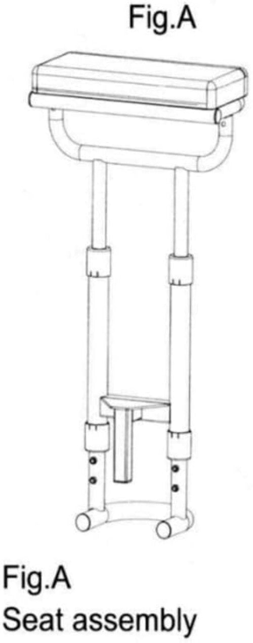 CaddyLite EZ Seat Replacement - Removable Driver's Side Comfort in Black