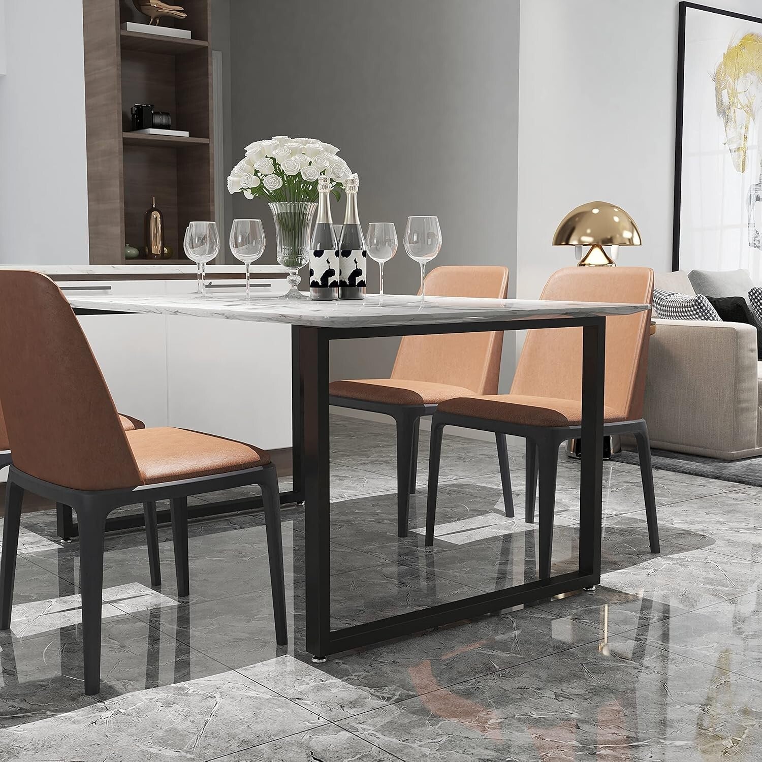 Versatile Heavy-Duty Metal Legs, 28-Inch - Perfect for Dining and Office Tables