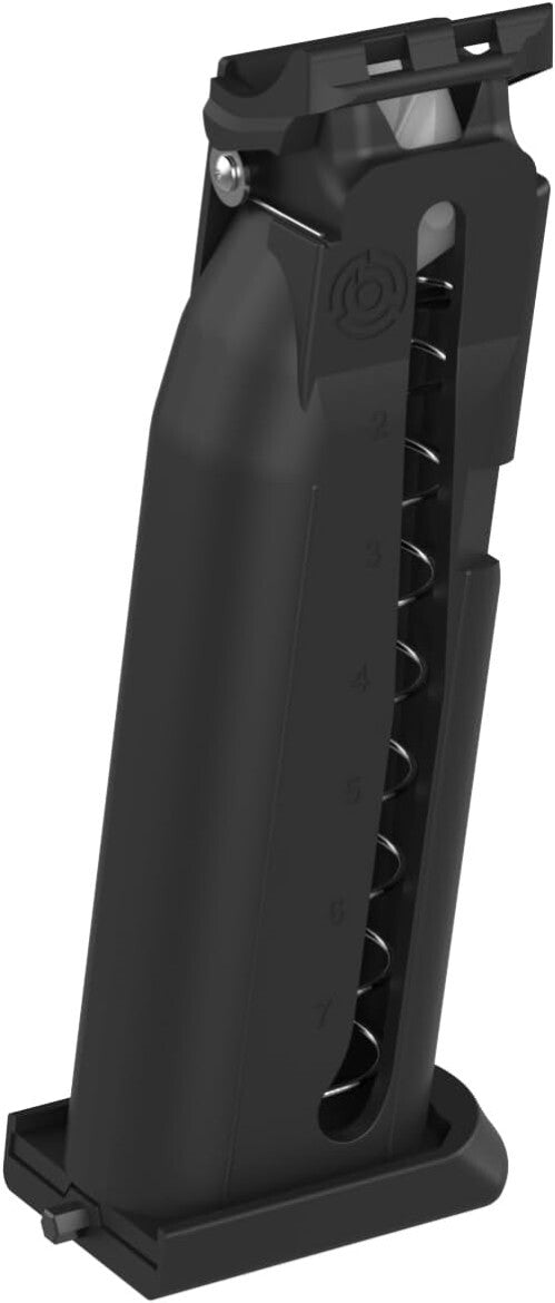 Durable 7-Round Black Polymer Magazine for Pistol Launchers - Lightweight Design