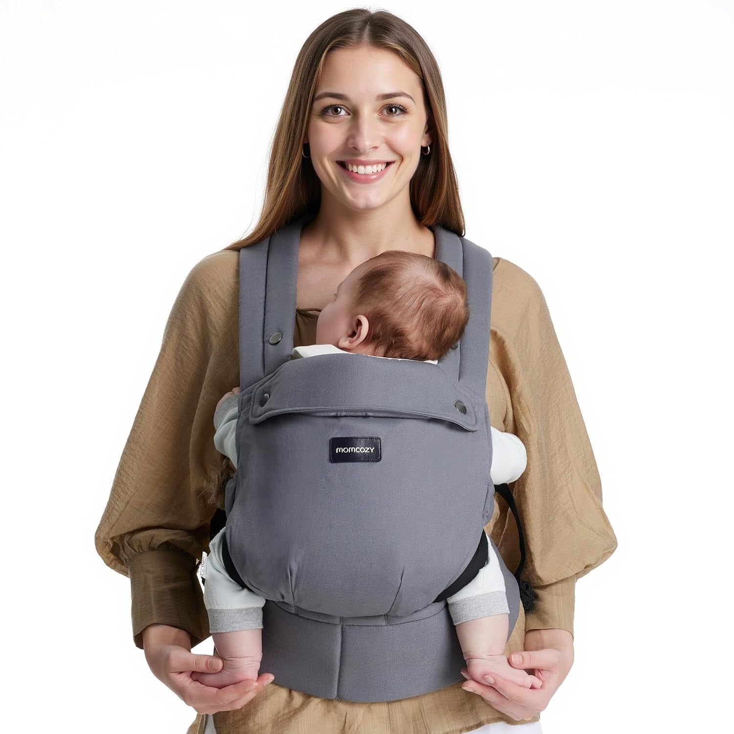Ergonomic Lightweight Baby Carrier for Hands-Free Parenting - 7-44lbs Capacity