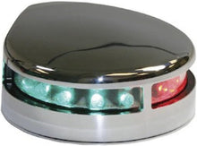 Load image into Gallery viewer, High-Visibility Stainless Steel LED Boat Bow Light - Green &amp; Red - USCG Approved